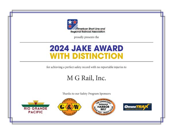 american short line award mgrail